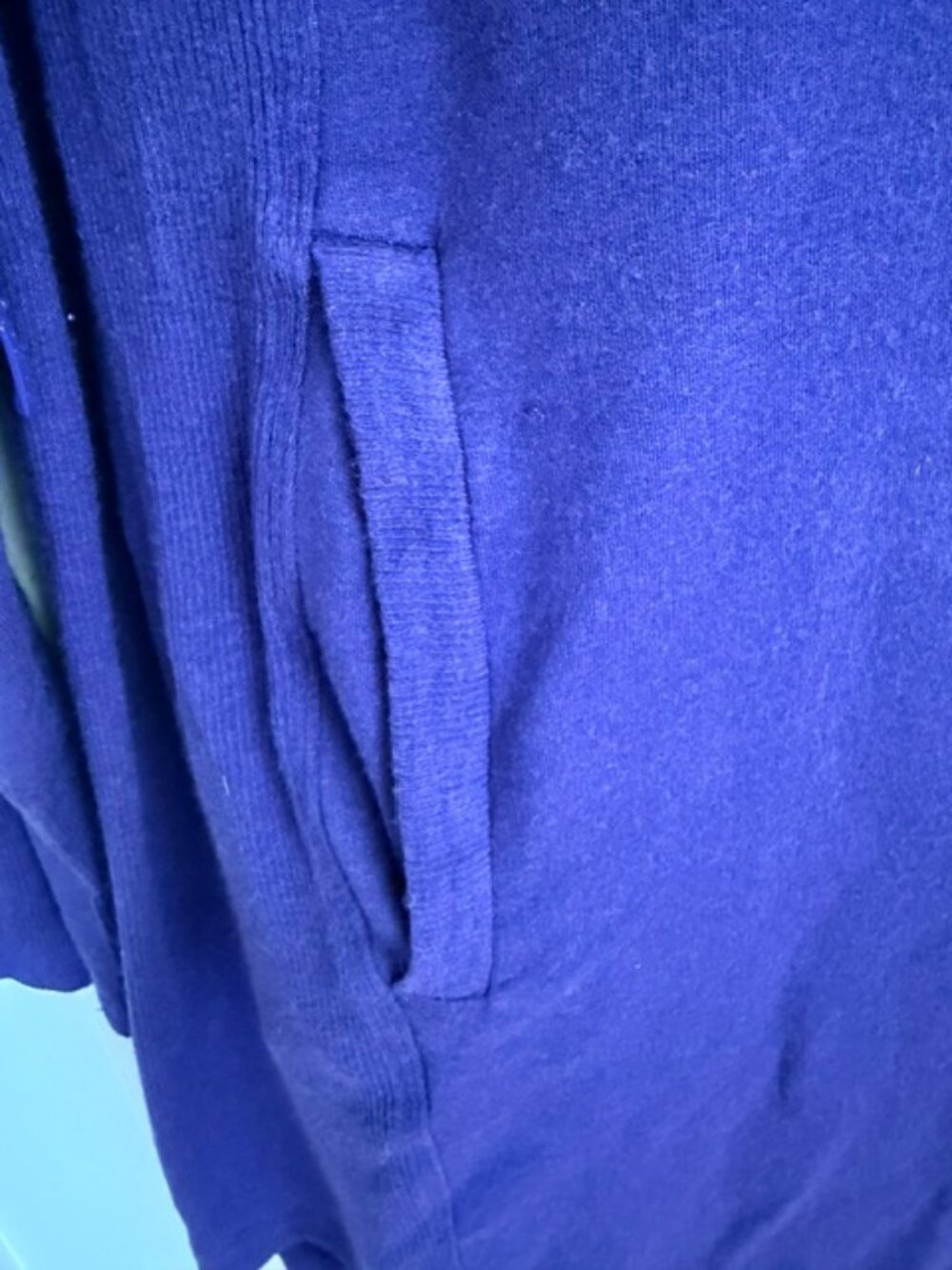 Athleta Royal Blue Shift Dress – Size Large – Long Sleeve – Pockets – Athleisure - Picture 5 of 8